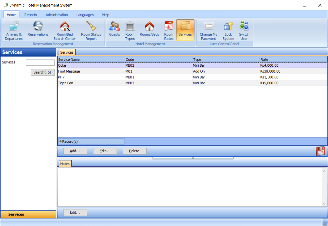 Click the Add Button